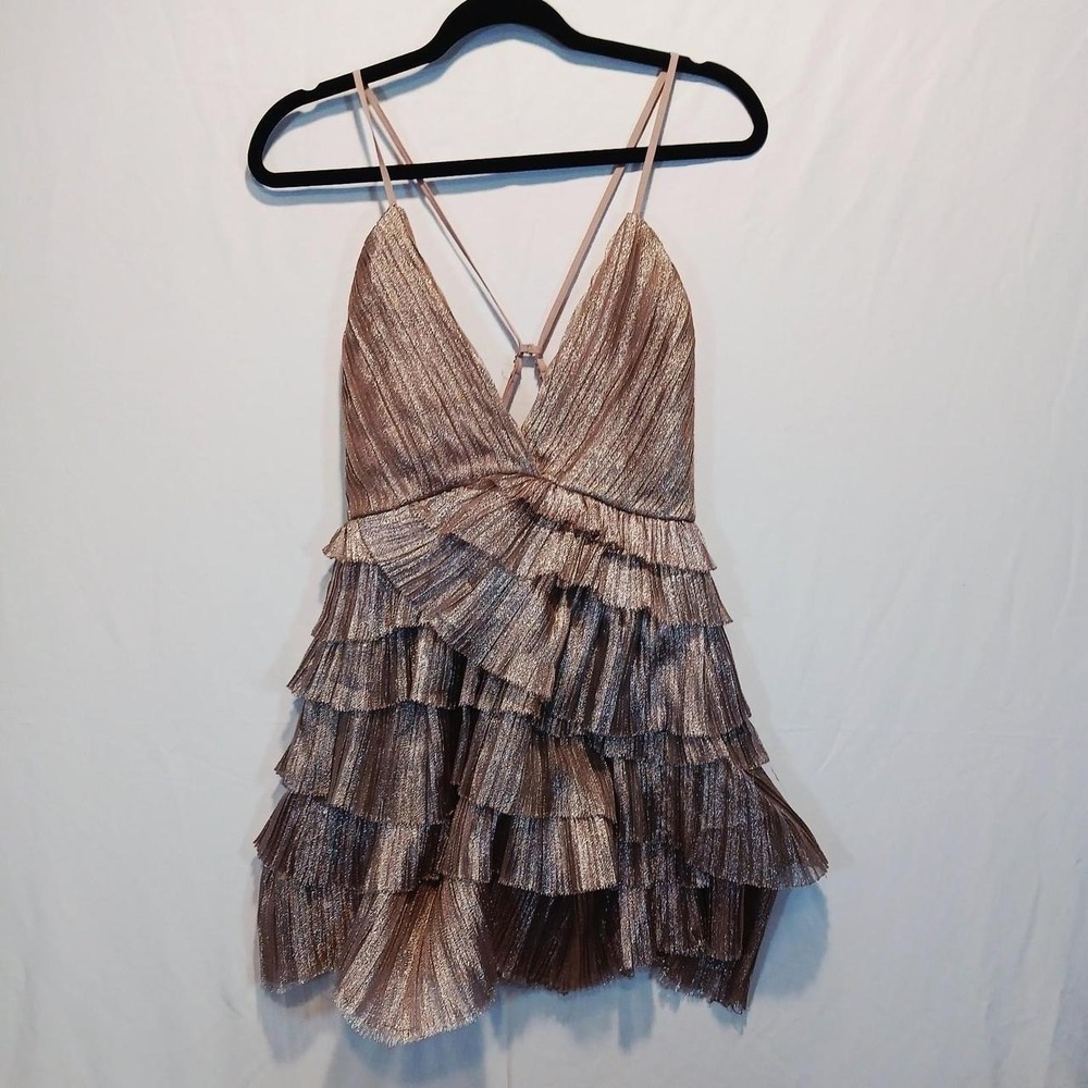 DeeDee S mini dress metallic coquette lolita y2k fairy ethereal 80s soft girl